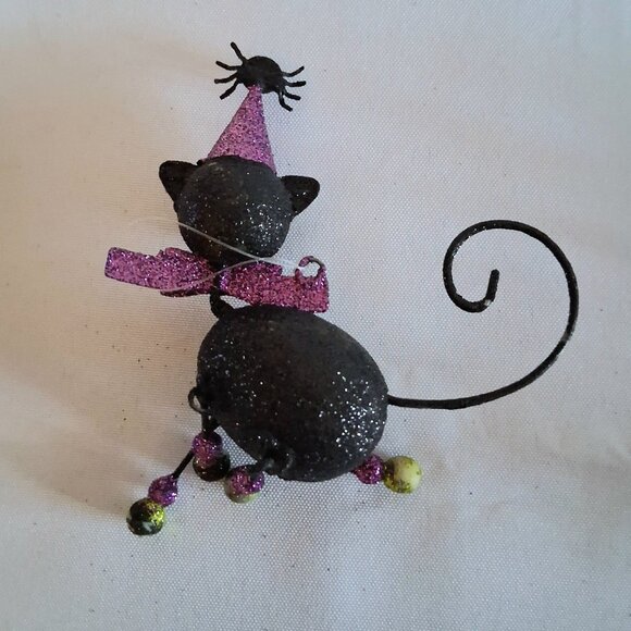 Lot of 5 Purple Ornaments, Including Ceramic Doll - Picture 8 of 10